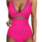 👙 Întâlnește vara - 50% reducere🏝️Costum de baie din plasă cu efect de modelare a abdomenului