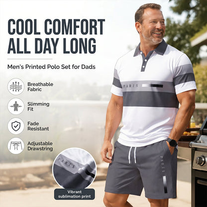👕 Set Bărbați Cămașă și Shorts Vară, Special Sezon Cald ☀️