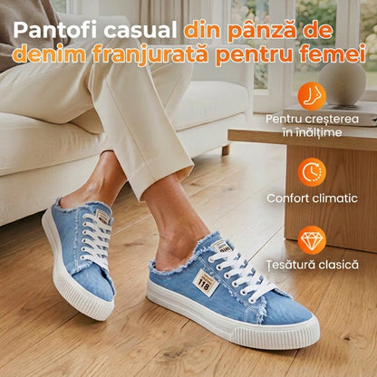 👖 Adidași fără șireturi pentru femei – ușor de încălțat și de scos, cu talpă confortabilă, alegerea perfectă pentru ținutele casual de vară ☀️