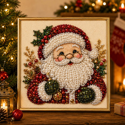 🧘Relaxant și potrivit pentru începători – 🎨💎Set de artă DIY pentru pictură cu perle și diamante de Crăciun