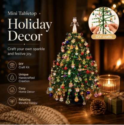🎄✨ Pachet „Fă-ți singur” cu mărgele pentru bradul de Crăciun – 🎅 Creează-ți propriul ornament strălucitor de Crăciun