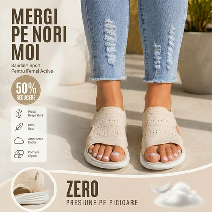 Sandale Platformă Tricotate, Respirabile pentru Femei