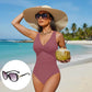 ☀️🏖️ Costum de baie dintr-o singură piesă pentru femei, cu talie accentuată 🩱 Modelare corporală evidențiată pentru plajă 💕