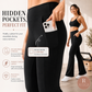 ✨ Pantaloni de antrenament elastici pentru femei, cu croi evazat – Pantaloni de yoga cu talie înaltă și efect de modelare a abdomenului