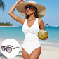 ☀️🏖️ Costum de baie dintr-o singură piesă pentru femei, cu talie accentuată 🩱 Modelare corporală evidențiată pentru plajă 💕