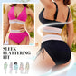 ⛱️ S-4XL 🌺 Seturi de bikini color block cu talie înaltă pentru modelarea burticii 🌈👙