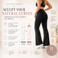 ✨ Pantaloni de antrenament elastici pentru femei, cu croi evazat – Pantaloni de yoga cu talie înaltă și efect de modelare a abdomenului