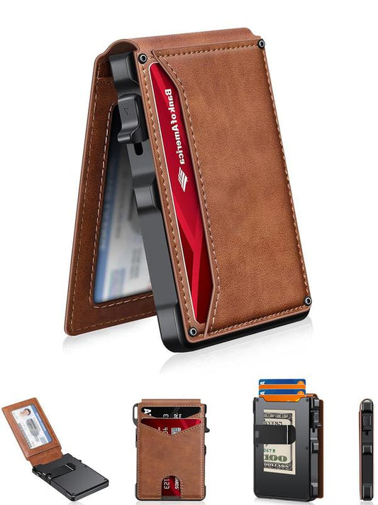 🔥🎁Noutate: 50% REDUCERE – Portofel subțire pentru bărbați cu protecție RFID