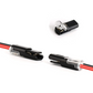 Conector cu două fire, cu sistem de fixare