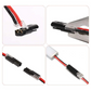 Conector cu două fire, cu sistem de fixare