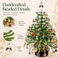Elegante Mini-Kerstboom met Kralen | Verzamelbare Premium Feestdagen Decoratieset