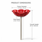 🌹🎁LAST DAY SALE £8.99!!🔥50K+ SOLD!🐦Handmade Metal Flower Garden Stake