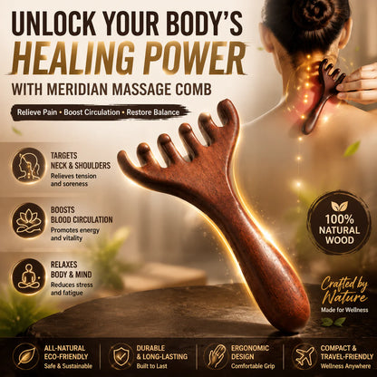 ✨1+2 gratis✨ Pieptene de masaj energetic cu șase gheare