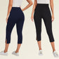 🌟Pantaloni capri elastici de yoga pentru femei, cu efect de modelare a taliei💪 Dă frâu liber încrederii tale✨