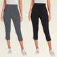 🌟Pantaloni capri elastici de yoga pentru femei, cu efect de modelare a taliei💪 Dă frâu liber încrederii tale✨
