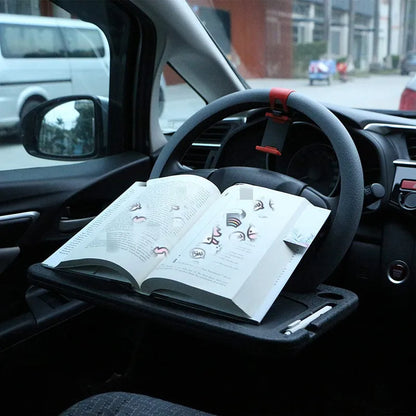 🍔🚗 Tăviță volan – Mâncați în mașină fără să țineți castronul, stabilă, nu se varsă