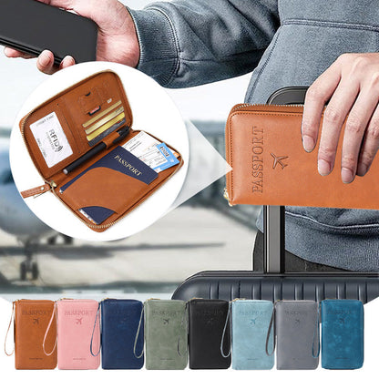 Portofel multifuncțional pentru pașaport cu RFID