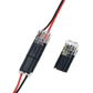 Conector cu două fire, cu sistem de fixare