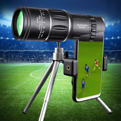 🔭📱 REDUCERE DE 50%! Monocular portabil de mare putere – mărire de 500x, trepied inclus și suport pentru smartphone
