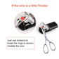 Conector cu două fire, cu sistem de fixare