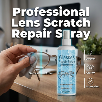 💥ULTIMA ZI DE REDUCERI 50%💥 Spray pentru repararea zgârieturilor de pe lentile 👓✨ – Îndepărtează micro-zgârieturile, nu lasă urme, sigur pentru straturile de protecție