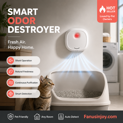 🔥Reducere de 50% pentru o perioadă limitată! 🌬️ Dispozitiv inteligent și silențios pentru eliminarea mirosurilor de la animale de companie