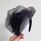 2026 Design nou 🌸 Bandă de cap de fascinație Vintage Organza Fascinator