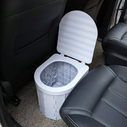 🚽 REDUCERE DE 50% PENTRU O PERIOADĂ LIMITATĂ! ✨ Toaletă portabilă pliabilă pentru exterior – capacitate de 300lb, etanșă la mirosuri, multifuncțională