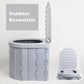 🚽 REDUCERE DE 50% PENTRU O PERIOADĂ LIMITATĂ! ✨ Toaletă portabilă pliabilă pentru exterior – capacitate de 300lb, etanșă la mirosuri, multifuncțională