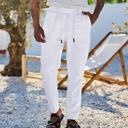 🌟Pantaloni casual pentru bărbați, cu croială largă și șnur🌟 Confort maxim și croială perfectă
