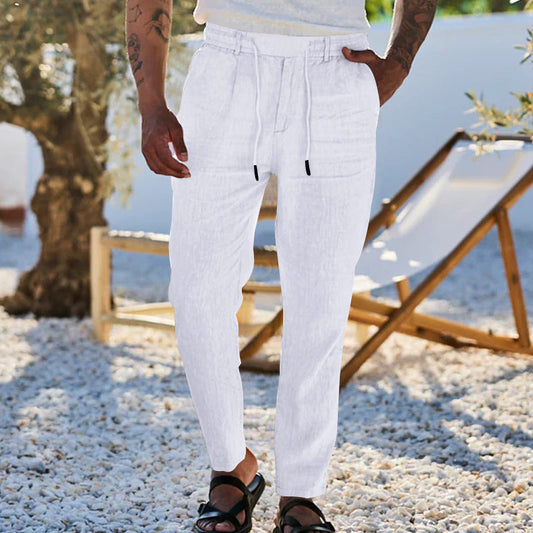 🌟Pantaloni casual pentru bărbați, cu croială largă și șnur🌟 Confort maxim și croială perfectă