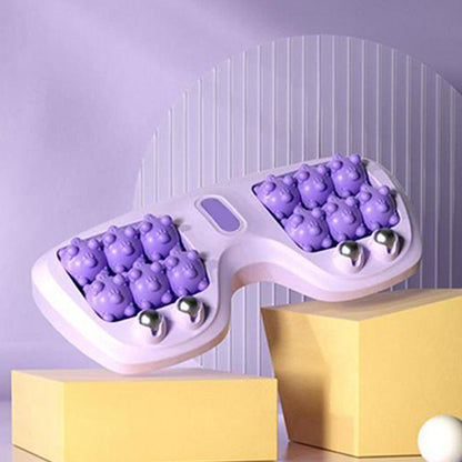 💜🦶 Masaj portabil dublu pentru picioare – relaxare oriunde și oricând💯
