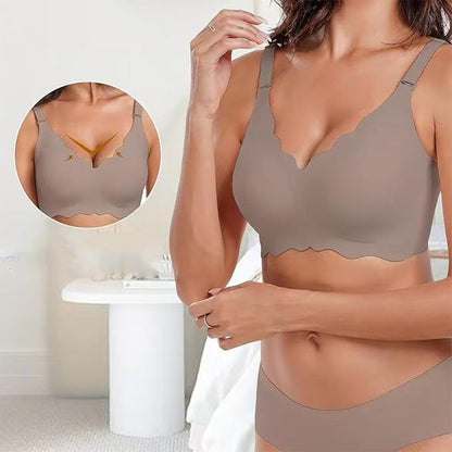 ✨ Sutien push-up cu decolteu adânc în V ✨ | Fără sârmă și cusături, pentru un confort discret