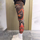 🔥O experiență palpitantă, fără riscuri🔥Manșon elastic pentru picior cu imprimeu de tatuaj