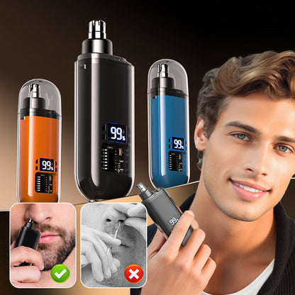 🔥50% REDUCERE✨Aparat de tuns părul din nas inteligent✂️Tundere fără durere, rezistent la apă (IPX7), încărcare rapidă prin port Type-C, afișaj LED⚡