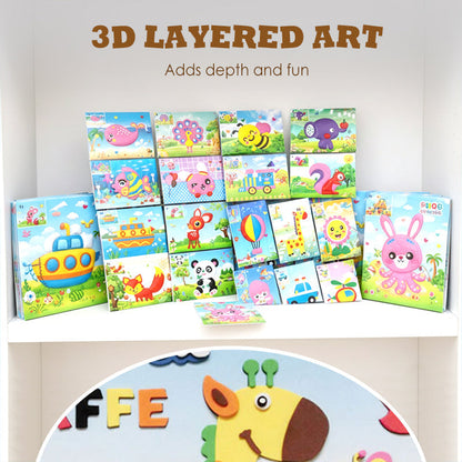Autocolante 3D pentru activități educative de bricolaj