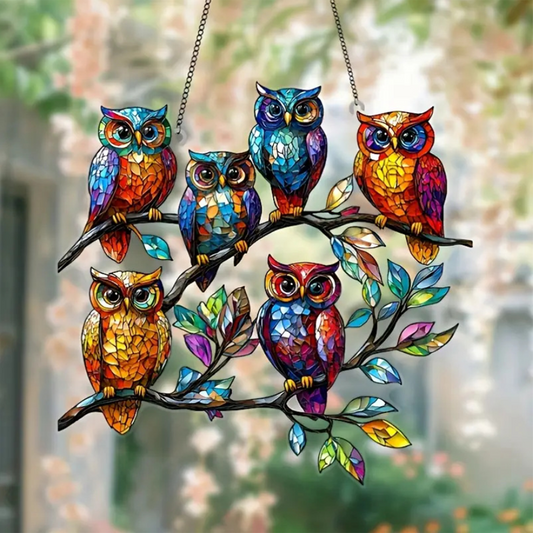 【Cumpărați 1 și primiți 1 gratis】🦜Decorațiune pentru ferestre din vitraliu în formă de pasăre