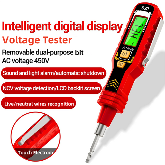 Tester de tensiune fără contact cu afișaj LCD