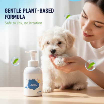 🐶Șampon spumant pentru animale de companie, care elimină mirosurile și nu necesită clătire