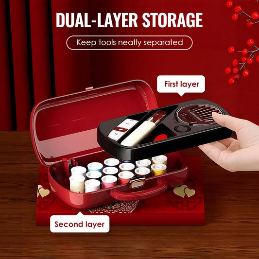 🧵Set portabil de 21 de piese pentru cusut