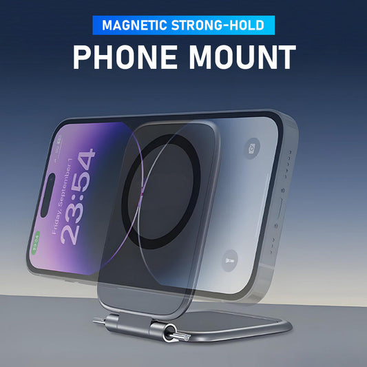 🧲 Suport magnetic ultra-subțire pentru telefon cu fixare puternică: cu inel magnetic și bază metalică 3M – funcționează cu husă + flexibilitate de 270° pentru navigarea în mașină！
