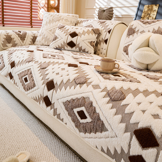 🛋️✨Husă modernă geometrică pentru canapea din pluș