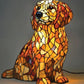 🐱🐶Lampa de masă LED cu statuie de cățeluș în culori contrastante