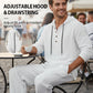 Set casual pentru bărbați – Hanorac și pantaloni din in, perfect pentru uzul zilnic 🏠