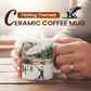 Ceașcă de cafea din ceramică cu motiv pescăresc