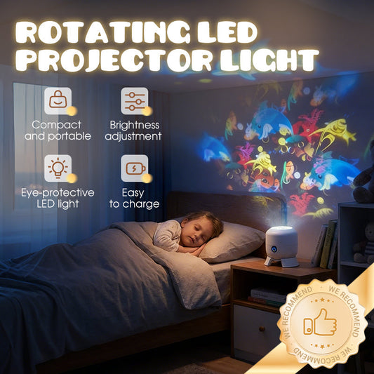 ✨Proiector LED cu rotație dinamică