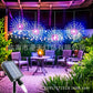☀️🎆 Ghirlandă luminoasă cu efect solar – iluminare automată, LED-uri rezistente la apă | Alei de grădină, decorațiuni pentru malul apei și atmosferă festivă 🎉🌿✨