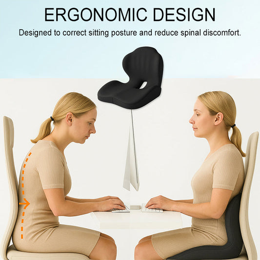 💺Pernă de scaun ergonomică cu suport lombar încorporat