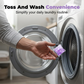 🌸🧺 Capsule de detergent 5-în-1 cu mosc alb – îndepărtează petele și protejează fibrele ✨💧 80 de bucăți, prospețime de lungă durată, ideale pentru uz casnic și călătorii.