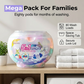 🌸🧺 Capsule de detergent 5-în-1 cu mosc alb – îndepărtează petele și protejează fibrele ✨💧 80 de bucăți, prospețime de lungă durată, ideale pentru uz casnic și călătorii.